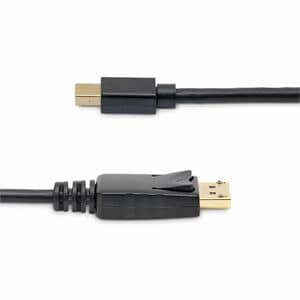 StarTech.com 6ft (2m) Mini DisplayPort to DisplayPort 1.2 Cable, 4K x 2K mDP to DisplayPort Adapter Cable, Mini DP to DP C