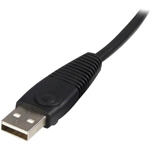StarTech.com 3.05 m USB KVM Cable for KVM Switch - 1 - First End: 1 x 4-pin USB Type A - Male, 1 x 15-pin HD-15 - Male, US