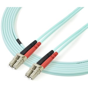 StarTech.com 2m Fiber Optic Cable - 10 Gb Aqua - Multimode Duplex 50/125 - LSZH - LC/LC - OM3 - LC to LC Fiber Patch Cable