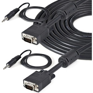 StarTech.com 5m Coax High Resolution Monitor VGA Video Cable with Audio HD15 M/M - VGA Extension Cable - HD15 to HD15 Cabl