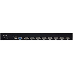 StarTech.com 8 Port 1U Rackmount USB KVM Switch Kit with OSD and Cables - 8 Computer(s) - 1 Local User(s) - 1920 x 1440 - 
