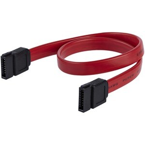 StarTech.com 12in SATA Serial ATA Cable - First End: 1 x 7-pin SATA 3.0 - Male - Second End: 1 x 7-pin SATA 3.0 - Male - 6