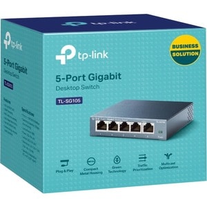 TP-Link TL-SG105 5 Ports Ethernet Switch - 2 Layer Supported - Twisted Pair - Desktop