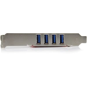 StarTech.com Scheda adattatore USB 3.0 SuperSpeed PCI a 4 porte con alimentazione SATA/SP4 - 4 Total USB Port(s) - 4 USB 3