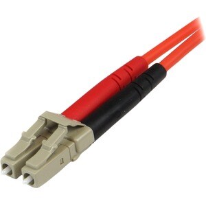 StarTech.com 10m Fiber Optic Cable - Multimode Duplex 50/125 - LSZH - LC/ST - OM2 - LC to ST Fiber Patch Cable - Fiber Opt