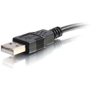 C2G 6in USB Extension Cable - USB 2.0 to USB - M/F - Provides a convenient way to connect a USB device with a fixed USB ou