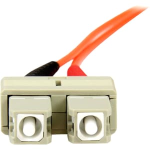 StarTech.com 5m Fiber Optic Cable - Multimode Duplex 50/125 - OFNP Plenum - SC/SC - OM2 - SC to SC Fiber Patch Cable - 16.
