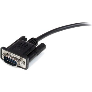 StarTech.com 1 m Serial Data Transfer Cable for Peripheral Device - 1 - First End: 1 x DB-9 Male Serial - Second End: 1 x 