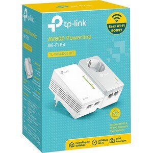 TP-LINK AV500 Powerline Wi-Fi Kit. Maximum data transfer rate: 600 Mbit/s, Networking standards: IEEE 1901,IEEE 802.11b,IE