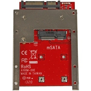 Adaptador para Receptáculo de Unidad StarTech.com para 2.5" SATA/600 - Serie ATA/600 Interfaz de host Interno - Rojo - Con