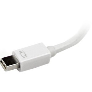 StarTech.com Travel A/V Adapter: 3-in-1 Mini DisplayPort to VGA DVI or HDMI Converter - White - First End: 1 x 19-pin HDMI