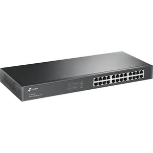 Conmutador Ethernet TP-Link TL-SG1024 24 - 2 Capa compatible - Par trenzado - 1U Alto - Montable en bastidor, De Escritorio