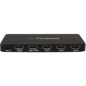 StarTech.com 4-Port HDMI Automatic Video Switch w/ Aluminum Housing and MHL Support - 4K 30Hz - Switch between four HDMI s