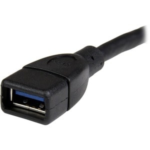 Cable de 15cm Extensor USB 3.0 - Alargador USB 3.0 SuperSpeed Negro StarTech.com USB3EXT6INBK