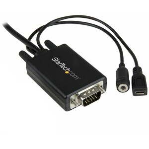 StarTech.com 3m (10 ft.) DisplayPort to VGA Adapter Cable with Audio - DP to VGA Converter - 1920x1200 - First End: 1 x 20