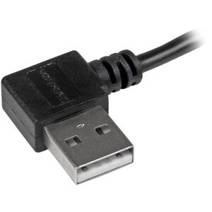 Cavo da Usb a micro USB con connettori ad angolo destro - M/M da 2 m Nero - Estremità 1: 1 x Tipo A Maschio USB - Estremit
