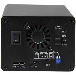 StarTech.com USB 3.1 (10Gbps) External Enclosure for Dual 2.5" SATA Drives - RAID - UASP - Compatible with USB 3.0 and 2.0