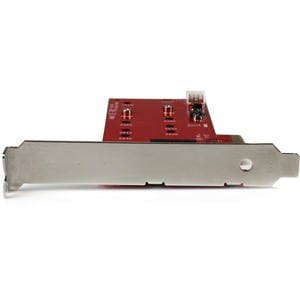 StarTech.com 2x M.2 SSD Controller Card - PCIe - PCI Express M.2 SATA III Controller - NGFF Card Adapter - 2 Total SATA Po