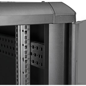StarTech.com 22U Server Rack Cabinet on Wheels - 36 inch Adjustable Depth - Portable Network Equipment Enclosure (RK2236BK