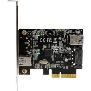 StarTech.com 2 Port USB 3.1 (10Gbps) Card - USB-A 1x External 1x Internal - PCIe USB 3.1 Card with Type-A - PCI Express - 