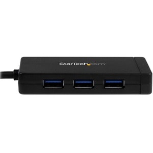 StarTech.com USB-C to Ethernet Adapter - Gigabit - 3 Port USB C to USB Hub and Power Adapter - Thunderbolt 3 Compatible - 
