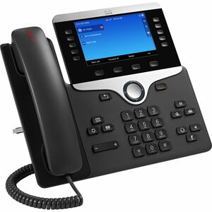Cisco 8851 IP Phone - Corded/Cordless - Corded - Bluetooth - Desktop, Wall Mountable - Charcoal - 5 x Total Line - VoIP - 