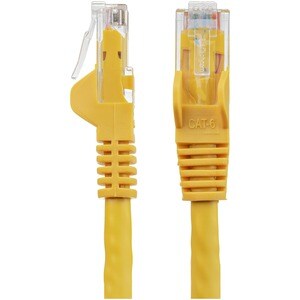 StarTech.com 10m Cat6 Patch Cable with Snagless RJ45 Connectors - Yellow - Cat 6 Ethernet Patch Cable - 10 m UTP Cat6 Patc