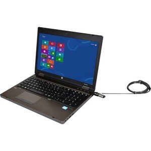 Port Cable Lock For Notebook, Projector, Desktop Computer, Monitor, Projector - 1.80 m Cable - Resettable - 4-digit - Stee