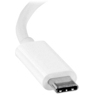 StarTech.com USB-C to DVI Adapter - White - 1 Pack - 1 x 24-pin USB Type C - Male - 1 x 29-pin DVI-I Digital Video - Femal
