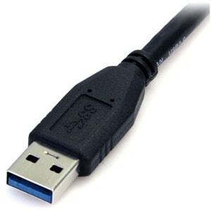 0.5m (1.5ft) Black SuperSpeed USB 3.0 Cable A to Micro B - USB 3.0 Micro B Cable - 1x USB 3 A (M), 1x USB 3 Micro B (M) 50