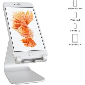 Rain Design mStand mobile-Silver - Up to 20.3 cm (8") Screen Support - Aluminium - Silver