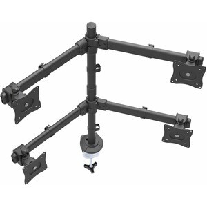 StarTech.com Brazo de Escritorio Articulado para Soporte de 4 Monitores - Mástil de Soporte para 4 Pantallas VESA de hasta