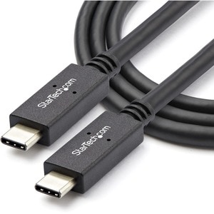 StarTech.com Cable de 1m USB-C con Entrega de Potencia hasta 5A - USB 3.1 de 10 Gbps USB Tipo C Certificado - 10 Gbit/s - 