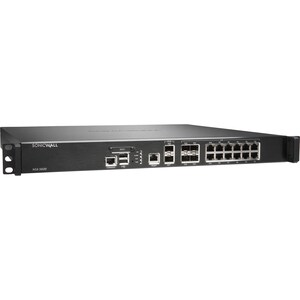 SonicWall NSA 5600 TotalSecure (1-Year) - 12 Port - Gigabit Ethernet - 12 x RJ-45 - 7 Total Expansion Slots - 1 Year - Rac