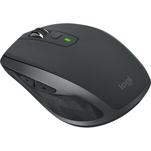 Logitech MX Anywhere 2S Mouse - Bluetooth/Radio Frequency - USB - Darkfield - 7 Button(s) - Graphite - Wireless - 4000 dpi