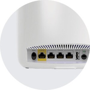 Netgear Orbi RBK53 IEEE 802.11ac Ethernet Wireless Router - 2.40 GHz ISM Band - 5 GHz UNII Band - 375 MB/s Wireless Speed 
