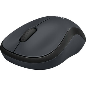 Logitech SILENT M221 Mouse - Optical - Wireless - Radio Frequency - Charcoal - USB - 1000 dpi - Scroll Wheel - 3 Button(s)