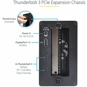 StarTech.com Chassis Telaio di espansione Thunderbolt 3 a PCI Express con DisplayPort - PCIe x16