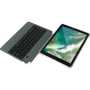 Tucano Guscio Keyboard/Cover Case (Folio) for 10.5" Apple iPad Pro Tablet - Black - Shock Proof Shell