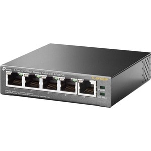 TP-Link TL-SF1005P 5 Ports Ethernet Switch - Fast Ethernet - 10/100Base-T - 2 Layer Supported - Power Adapter - 1.90 W Pow