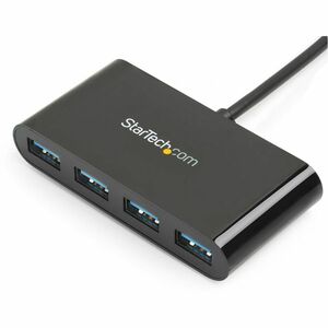 4-Port USB-C Hub - Portable USB-C to 4x USB-A Hub - Bus-Powered USB 3.1 Gen 1 Type-C Hub - USB 3.0 Port Expander (HB30C4AB)