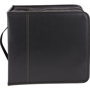 Case Logic 336 Capacity CD Wallet - Wallet - Faux Leather - Black - 336 CD/DVD