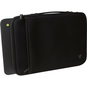 V7 Elite CSE5H-BLK-9E Carrying Case (Sleeve) for 30.5 cm (12") MacBook Air - Black - Handle - 222 mm Height x 323 mm Width