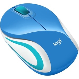 Logitech Wireless Mini Mouse M187 Ultra Portable, 2.4 GHz with USB Receiver, 1000 DPI Optical Tracking, 3-Buttons, PC / Ma