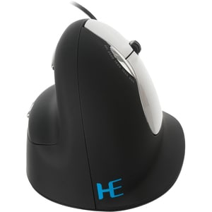R-Go Tools Wired Vertical Ergonomic Mouse, Large, Right Hand, Black - Cable - Black - 1 Pack - Large Hand/Palm Size - Righ