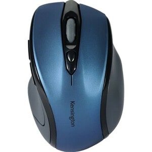 Kensington Pro Fit Mid-Size Wireless Mouse - Sapphire Blue - Optical - Wireless - Radio Frequency - 2.40 GHz - Sapphire Bl