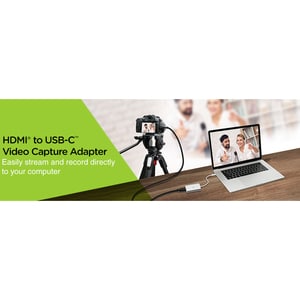 IOGEAR Video Capture Adapter - HDMI to USB-C - HDMI/Thunderbolt 3 A/V Cable for Audio/Video Device, Video Camera, Computer