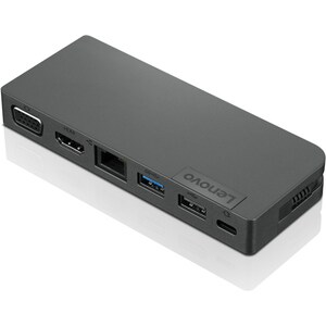 Lenovo USB Type C Docking Station for Notebook - 3 x USB Ports - 1 x USB 2.0 - USB Type-C - Network (RJ-45) - HDMI - VGA -