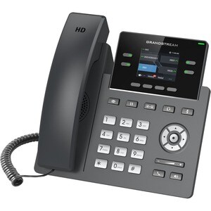 Grandstream GRP2612 IP Phone - Corded - Corded - Wall Mountable, Desktop - VoIP - 2 x Network (RJ-45)