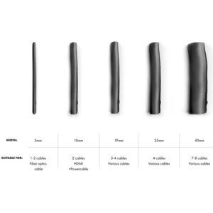 HAGOR Cable Wrap - Black - 1 Pack - Polyester